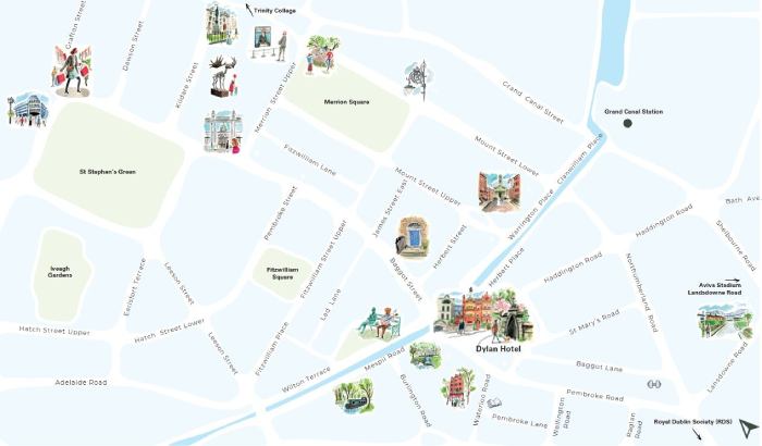 map with activities